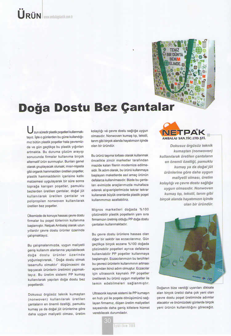 Ambalaj Plastik Dergisi Netpak Ambalaj Haberi