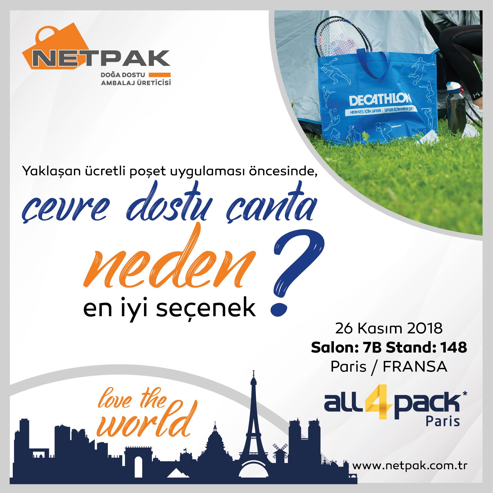 Netpak Ambalaj All4Pack Paris Fuarında