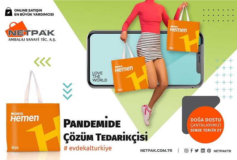 Bez Çantalarımızla Pandemide Çözüm Ortağınız Netpak