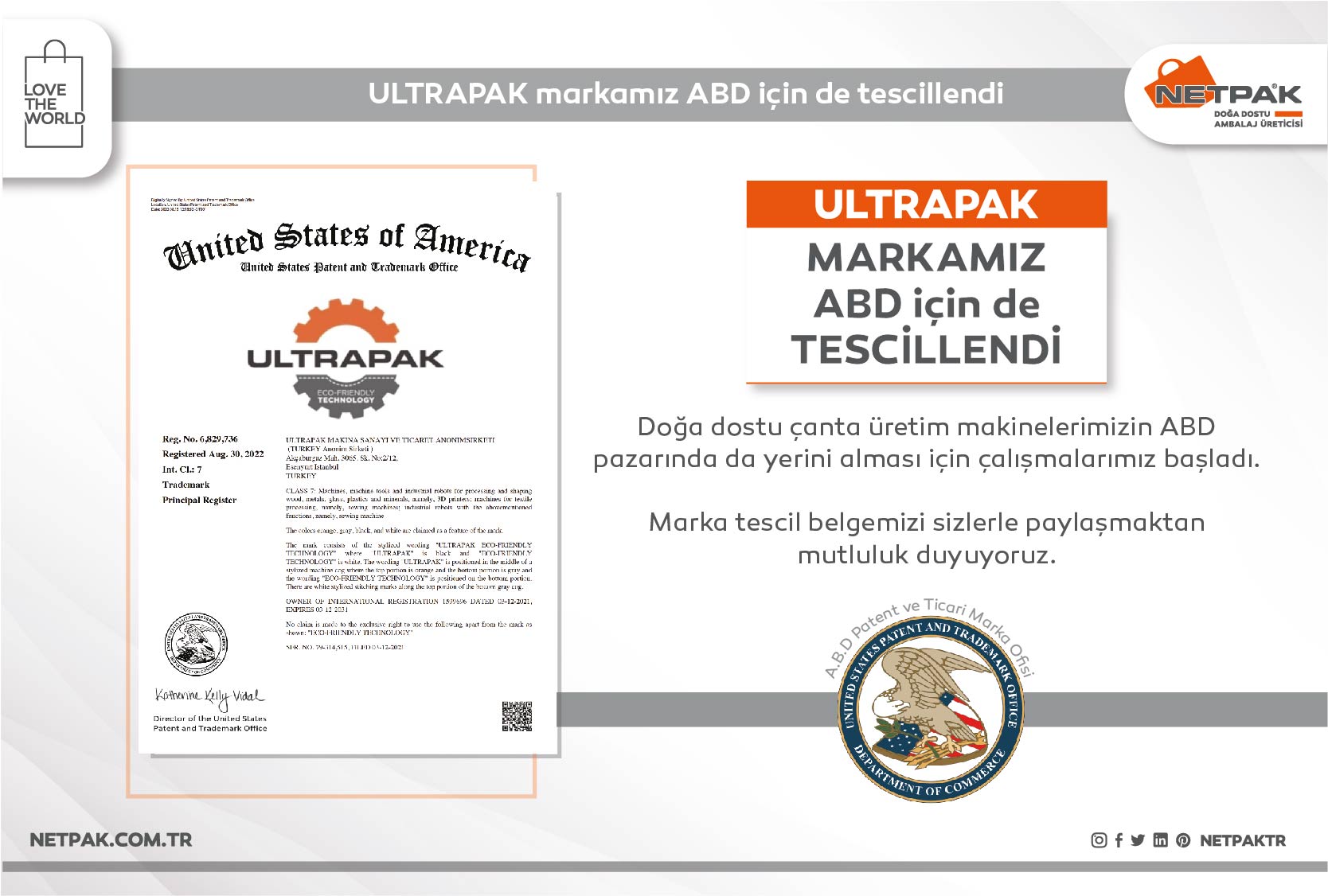 Our Ultrapak Brand Is Also Registered For The Usa... - Nonwoven Bag ...