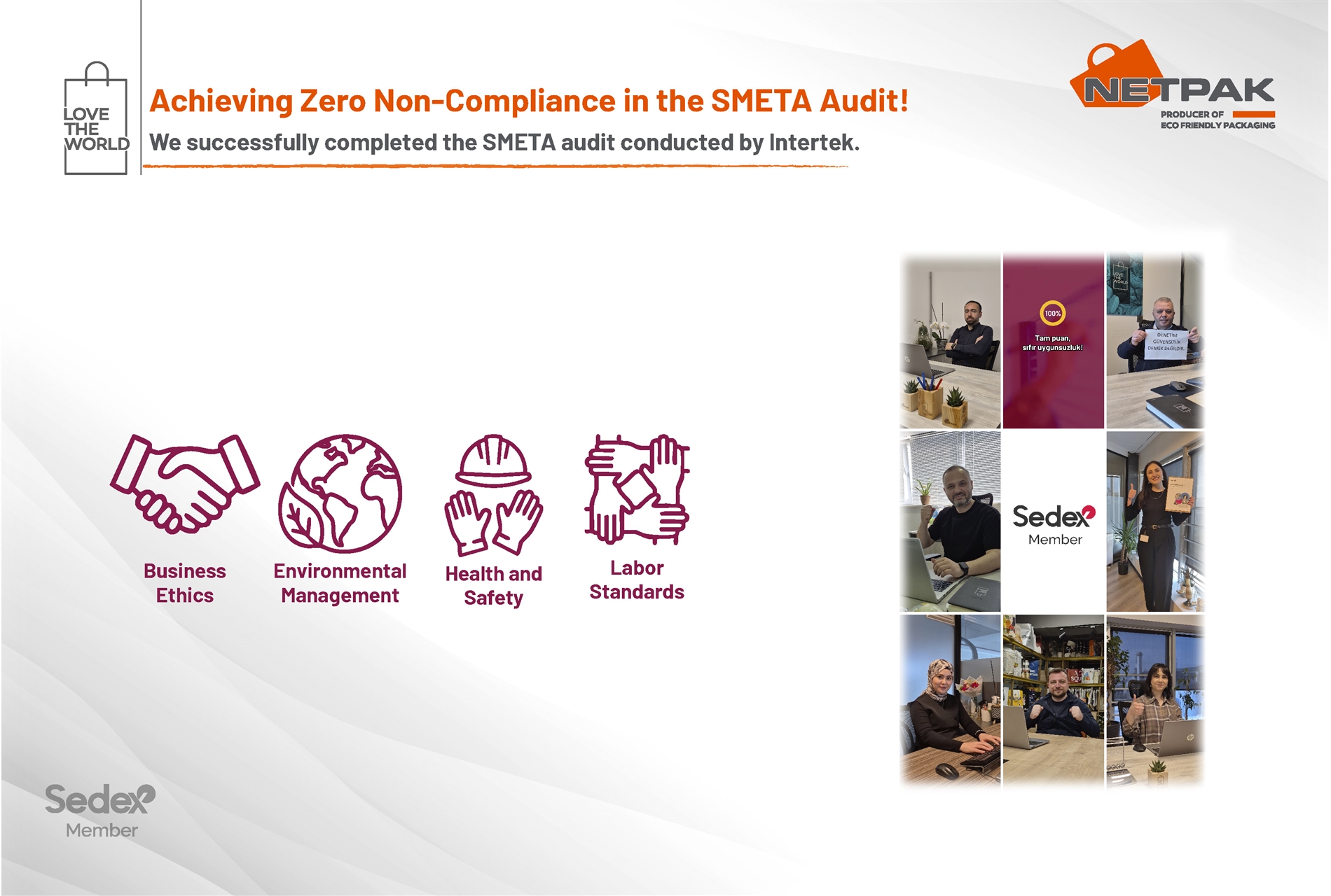 Achievement of Zero Non-Conformities in SMETA Audit