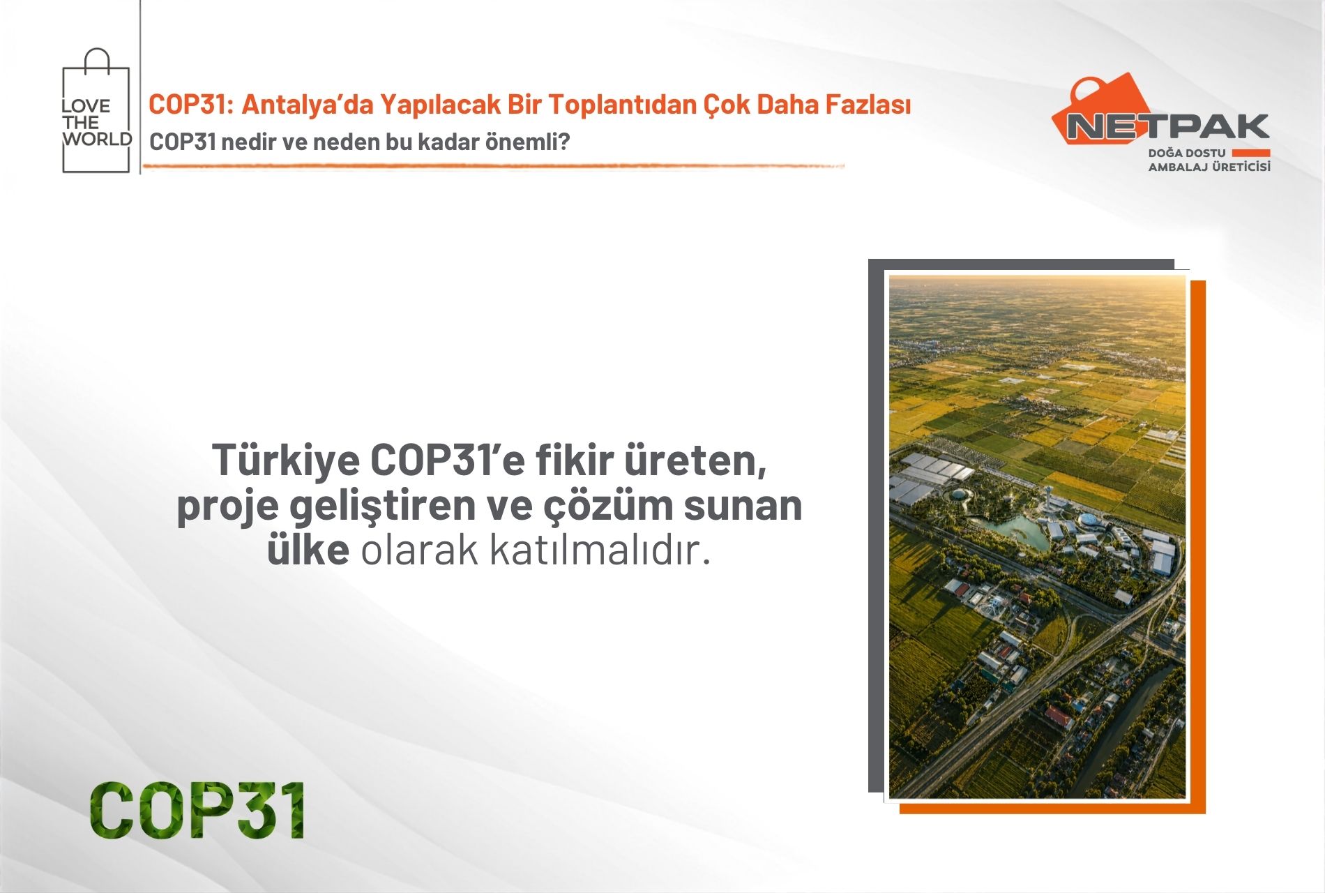COP31 Antalya’da Yapılacak Bir Toplantıdan Çok Daha Fazlası