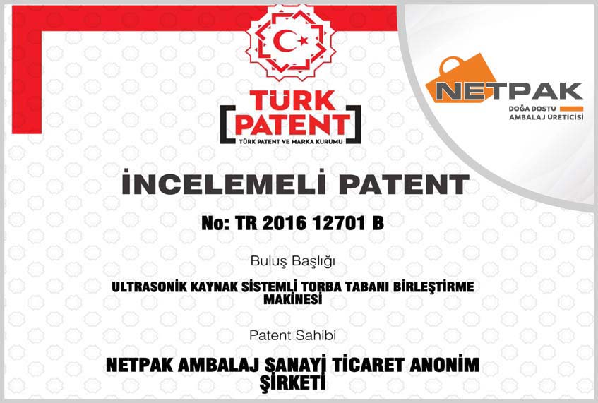 İncelemeli Patent Belgelerimize Yenisi Eklendi