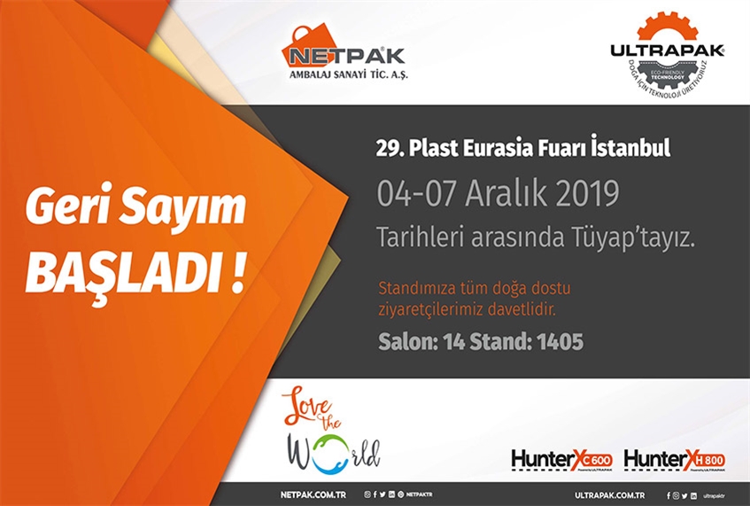 Geri Sayım Başladı  ‘Plast Eurasia Fuarı 2019'