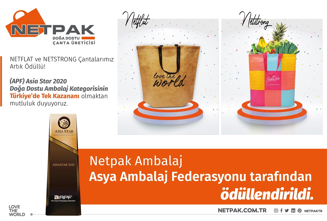  Netpak Asia Star 2020 Doğa Dostu Ambalaj Kategorisinin Kazananı Oldu