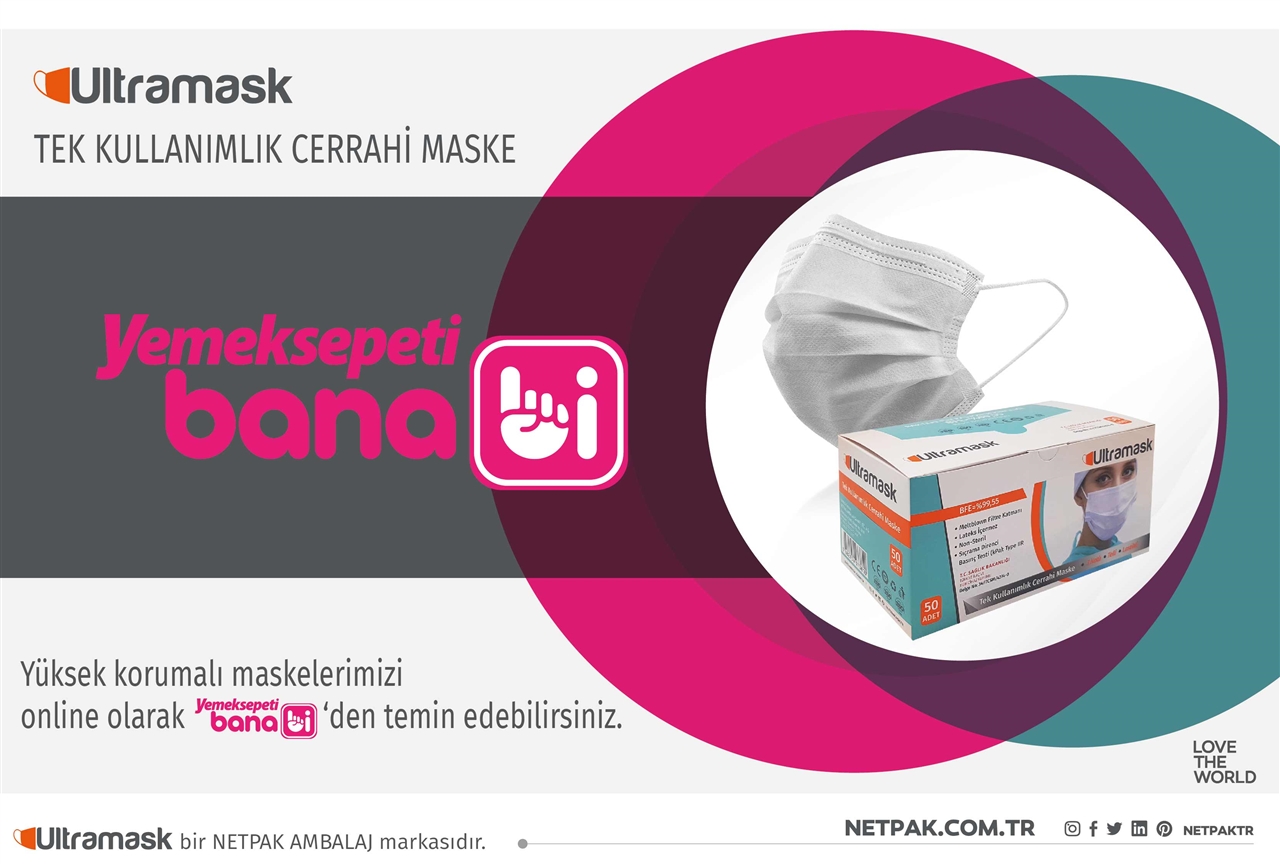 Netpak Markası Olan Ultramask Artık Yemek Sepeti Banabi’de