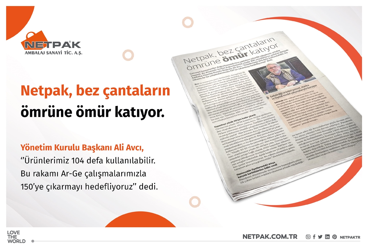  Netpak, Bez Çantaların Ömrüne Ömür Katıyor!