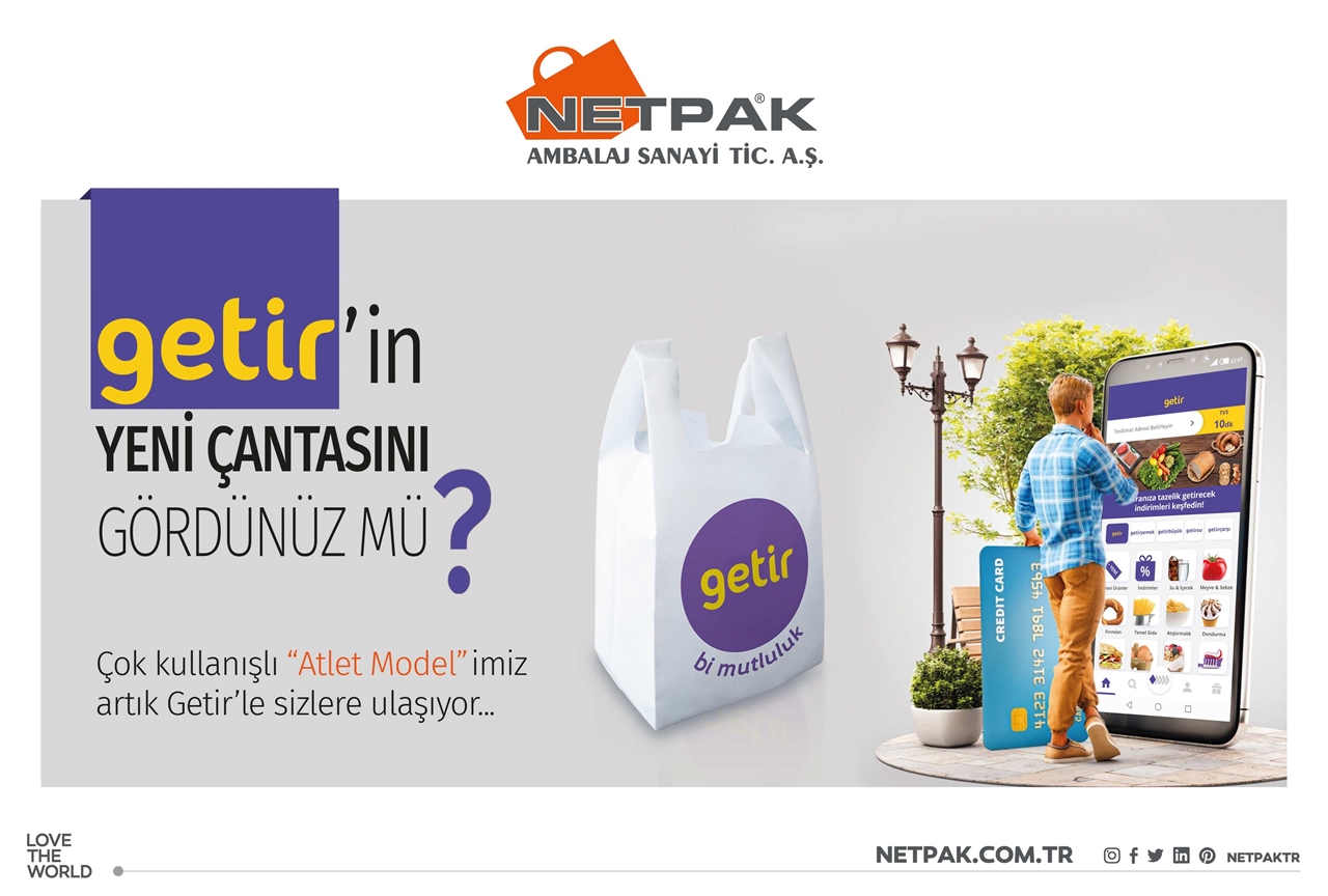 netpak Getir'in Yeni Çantası Yine Netpak'tan