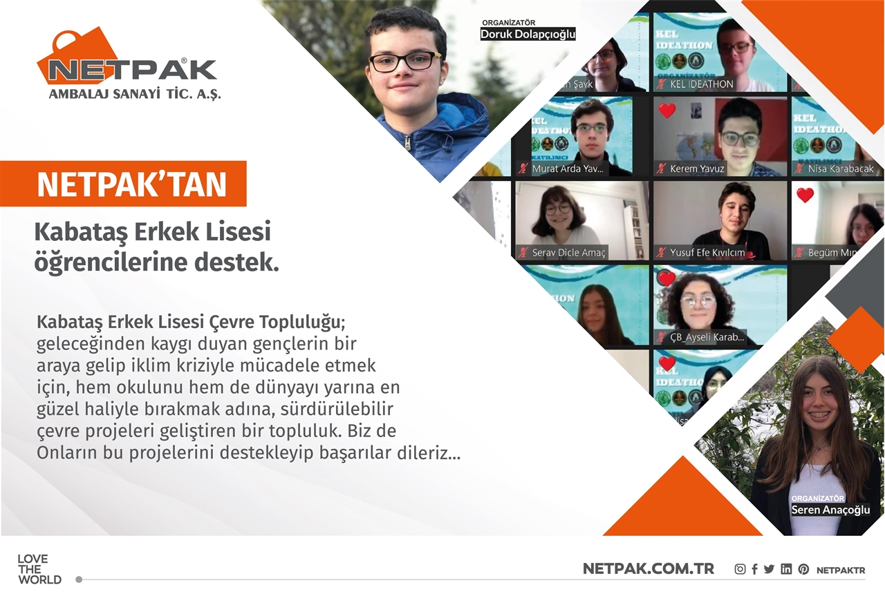 Netpak'tan Kabataş Erkek Lisesi Öğrencilerine Destek!