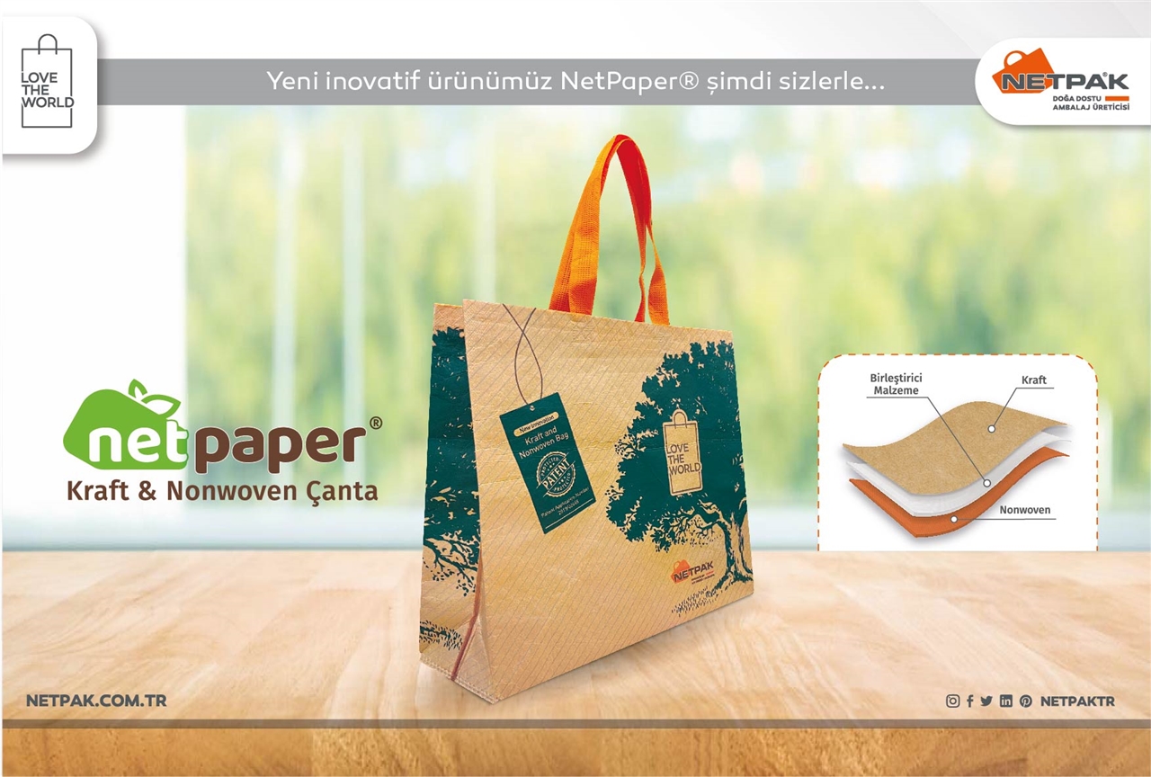 Netpaper Kraft & Nonwoven Çanta...