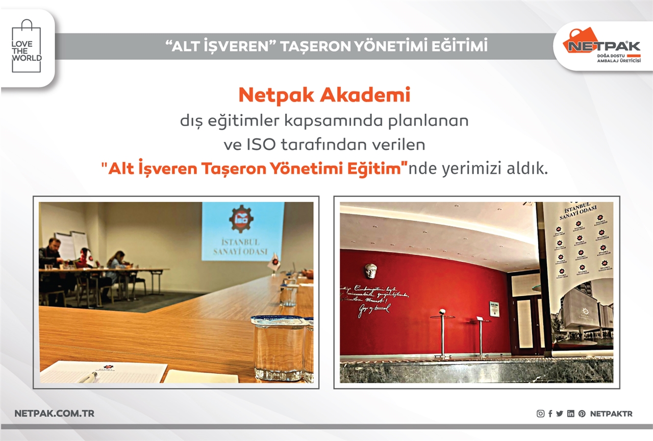 Netpak Akademi Dış Eğitimler Kapsamında Planlanan ve ISO Tarafından Verilen Eğitimde Yerimizi Aldık.