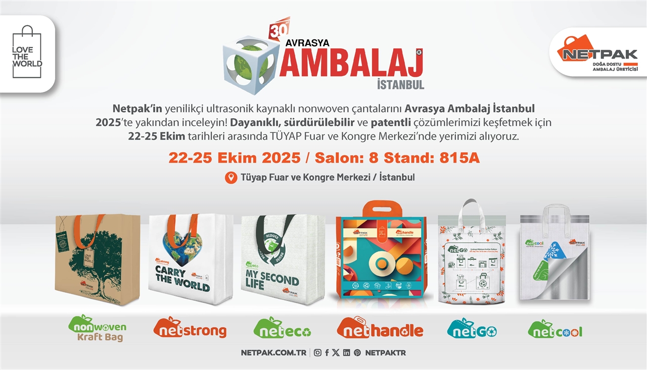 Netpak is taking part in the Eurasia Packaging Istanbul 2025 Fair.