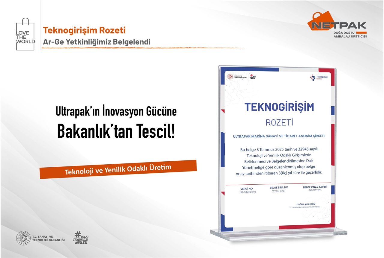 Ministry Certification for Ultrapak’s Innovation Power!