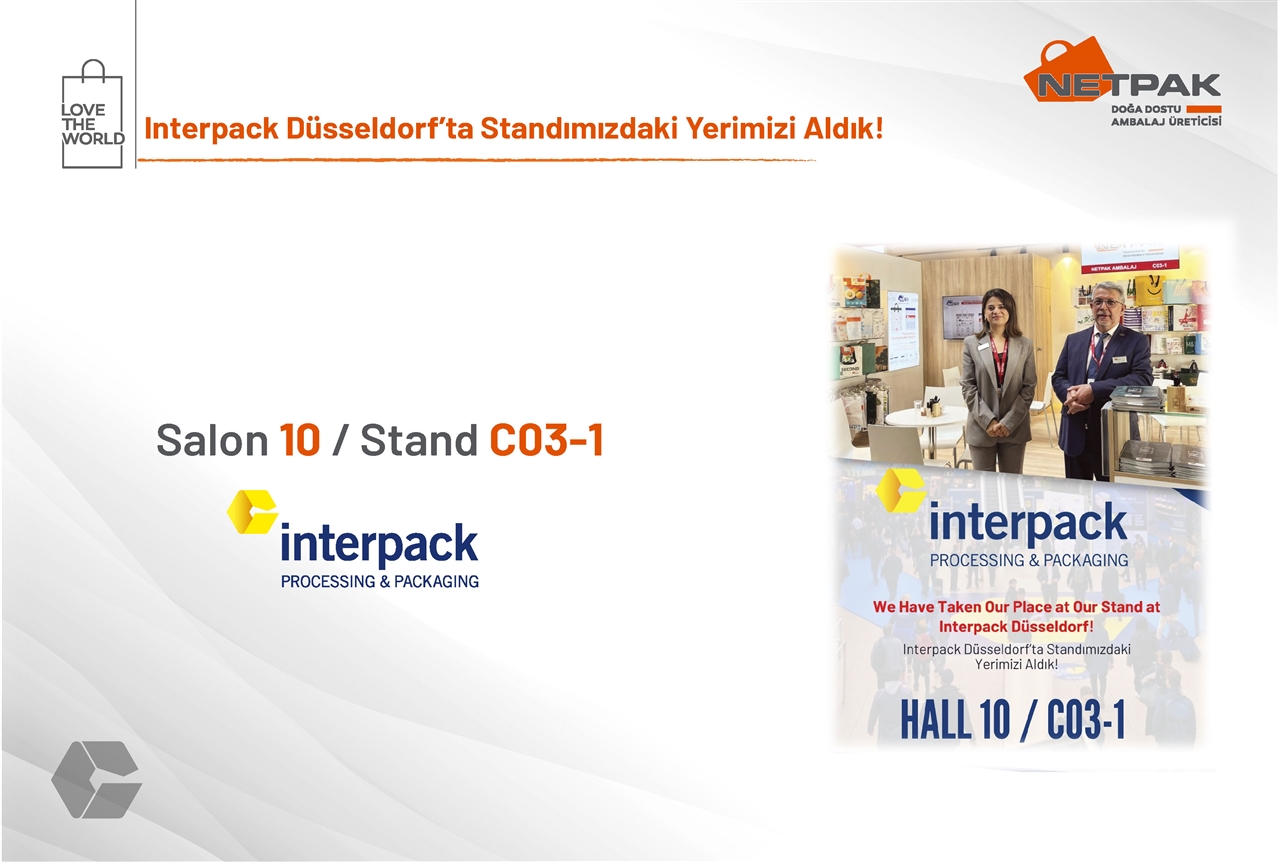 We Have Taken Our Place at Our Stand at Interpack Düsseldorf!