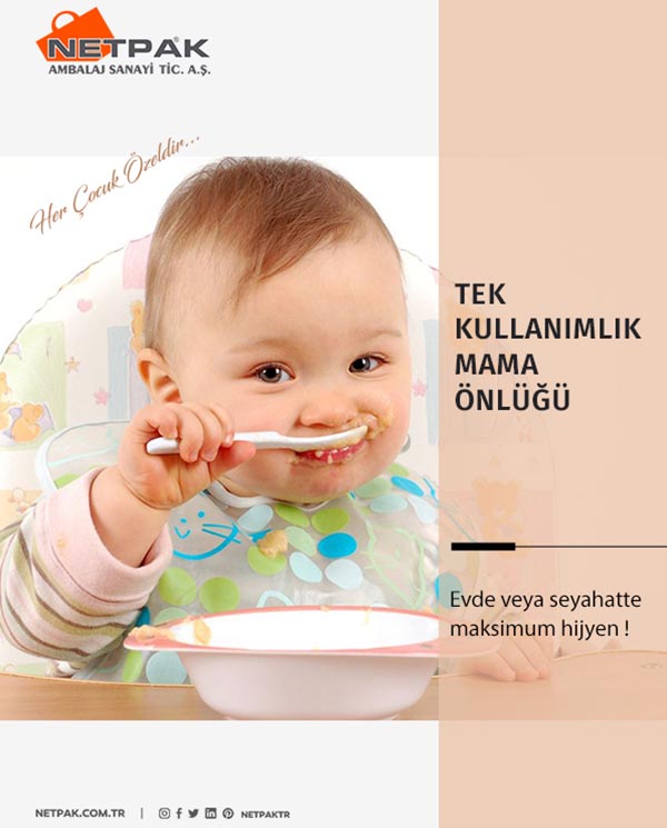 Tek Kullanımlık Mama Önlüğü