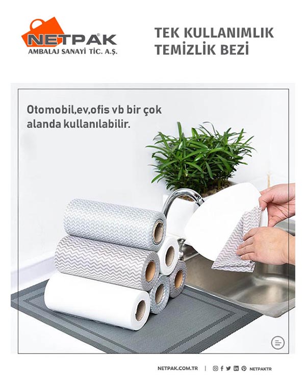 Tek Kullanımlık Temizlik Bezi