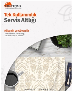 Tek kullanımlık Servis Altlığı