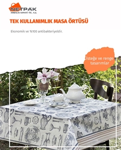  Tek kullanımlık Masa Örtüsü